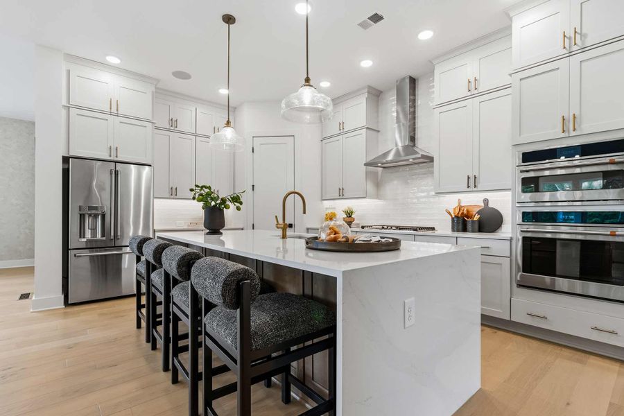 Furnished interior in a model home at Lanier Landing - Reserve Collection in Gainesville (Image 8).