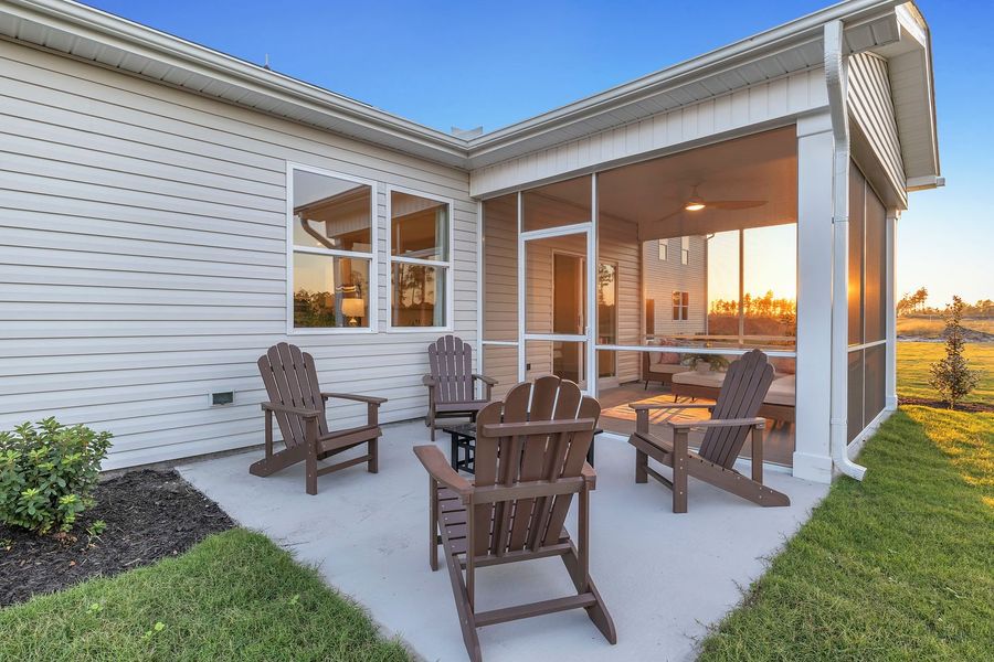 Private Outdoor Living Spaces on Select Homesites