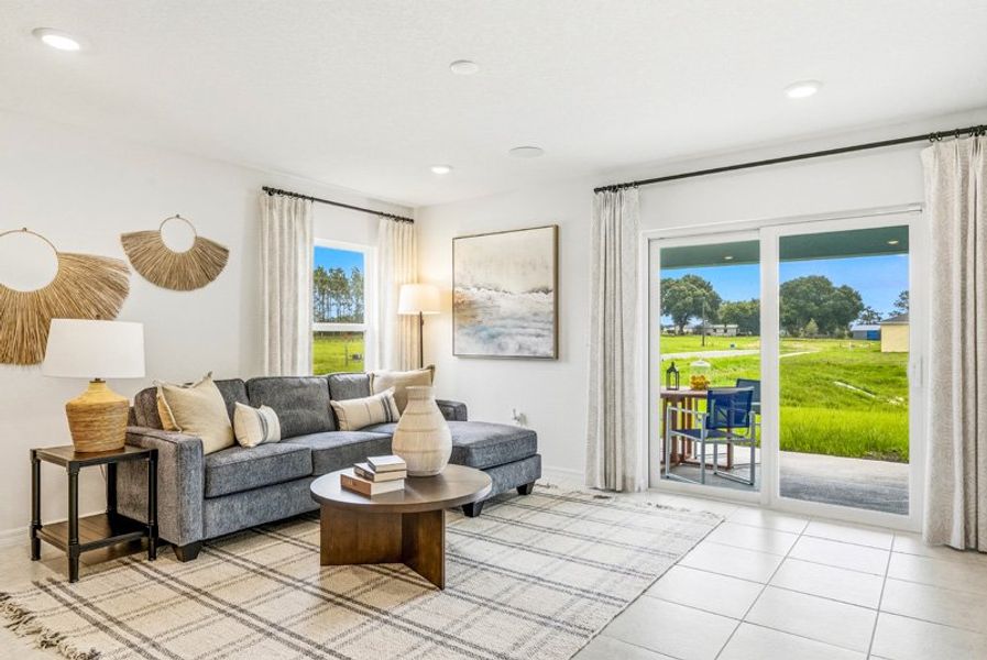 Furnished interior in a model home at Tillman Oaks in Wildwood (Image 22).