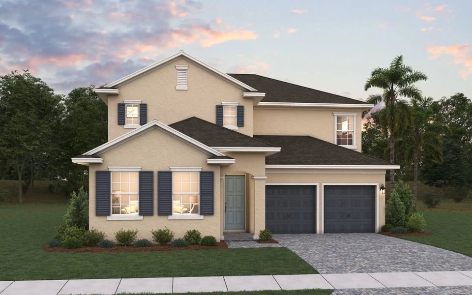 Front exterior of a home in the Avalon Woods 50' community, located in Winter Garden, FL (Image 17).