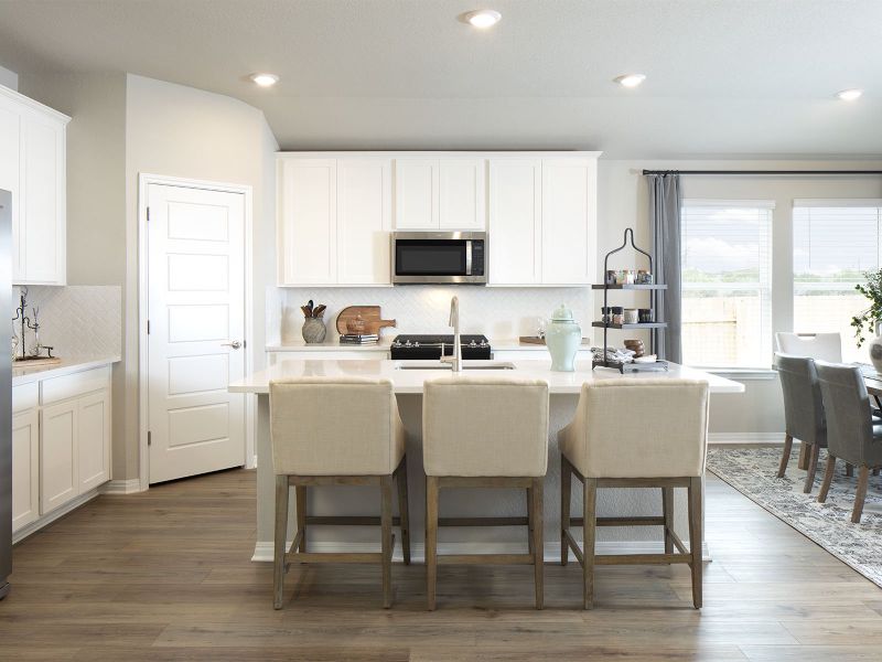 Furnished interior in a model home at Butler Farms - Boulevard Collection in Liberty Hill (Image 6). Furnished interior in a model home at Butler Farms - Boulevard Collection in Liberty Hill (Image 6).