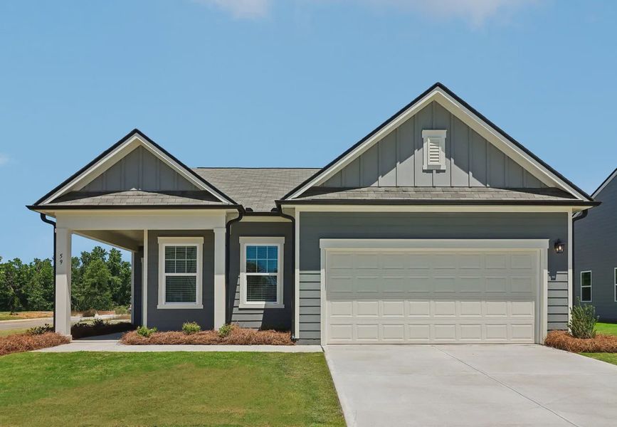Front exterior of a home in the Crescent Pointe community, located in Carrollton, GA (Image 9). Front exterior of a home in the Crescent Pointe community, located in Carrollton, GA (Image 9).