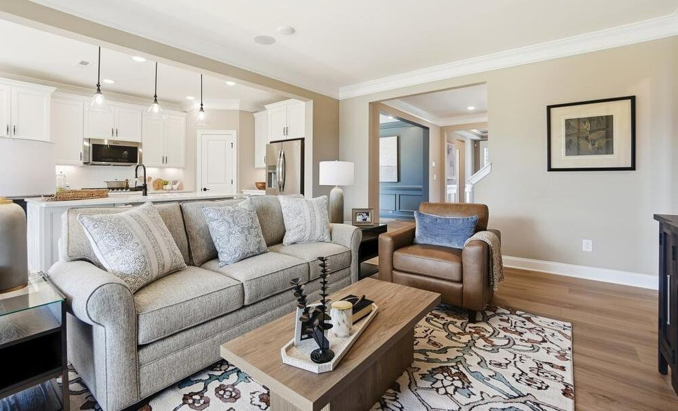 Furnished interior in a model home at The Grove at Bratton Park in York (Image 42). Furnished interior in a model home at The Grove at Bratton Park in York (Image 42).