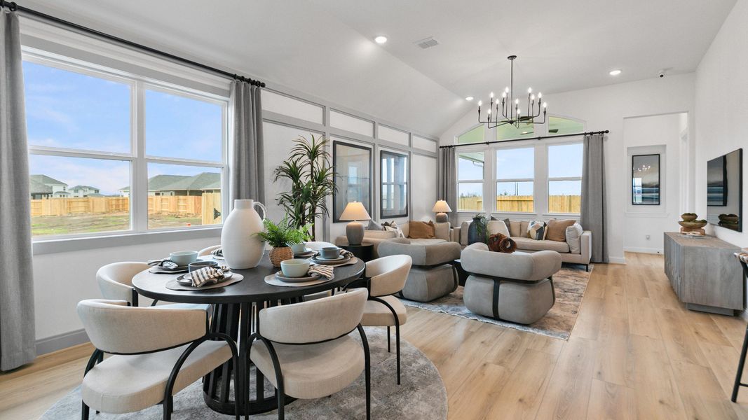 Furnished interior in a model home at Aldeana in Bonney (Image 22).