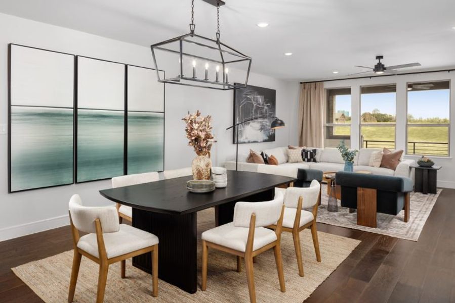 Furnished interior in a model home at The Preserve on the Park in Addison (Image 17). Furnished interior in a model home at The Preserve on the Park in Addison (Image 17).