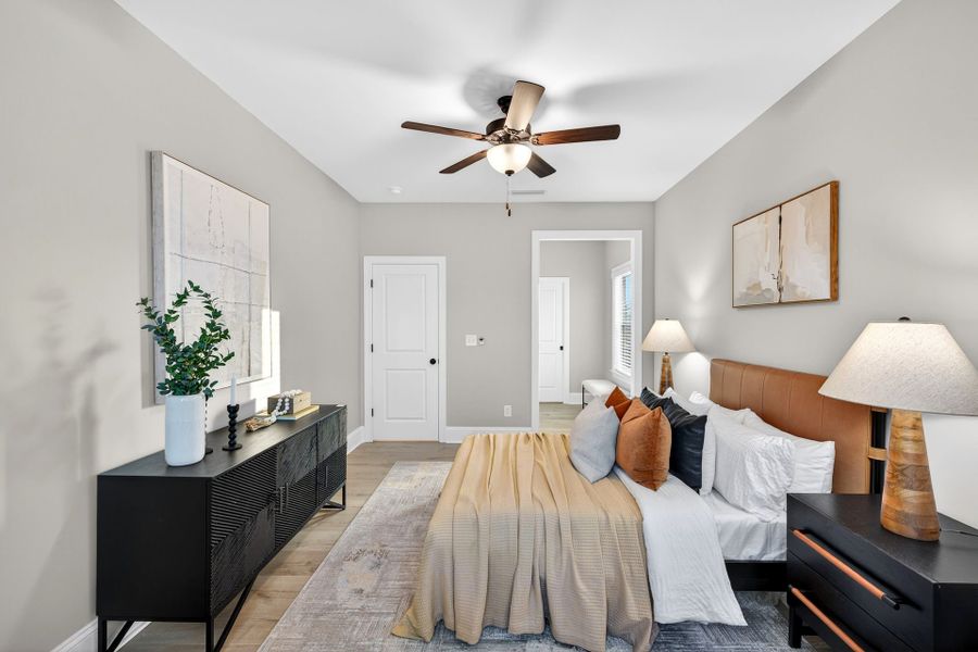 Furnished interior in a model home at Huntington Hills in Lincolnton (Image 17).