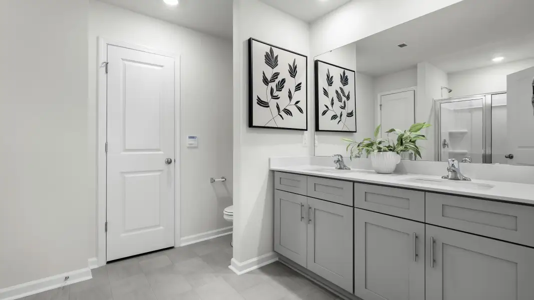 Furnished interior in a model home at Hastings Farm in Kernersville (Image 10).