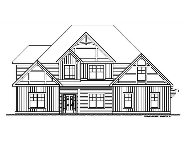Architectural rendering of home exteriors planned for Lamar Farms in Newnan, GA (Image 10). Architectural rendering of home exteriors planned for Lamar Farms in Newnan, GA (Image 10).