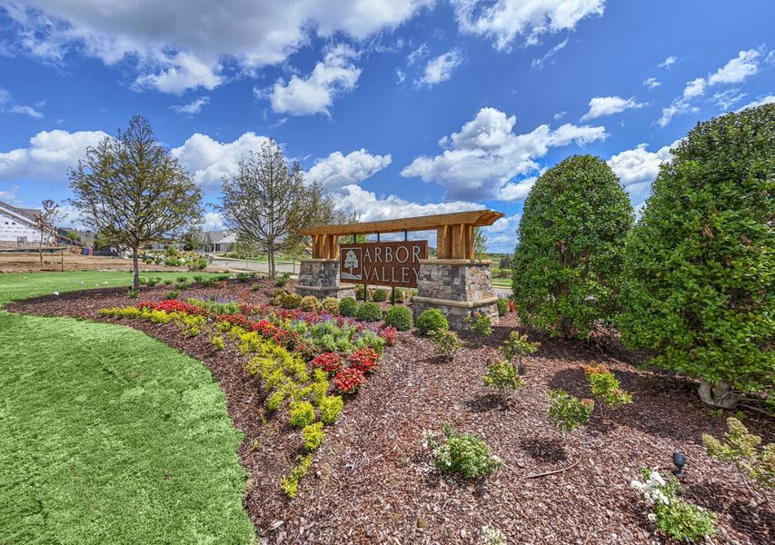 Entrance to the Arbor Valley community in Spring Hill, TN, featuring signage and landscaping (Image 2).