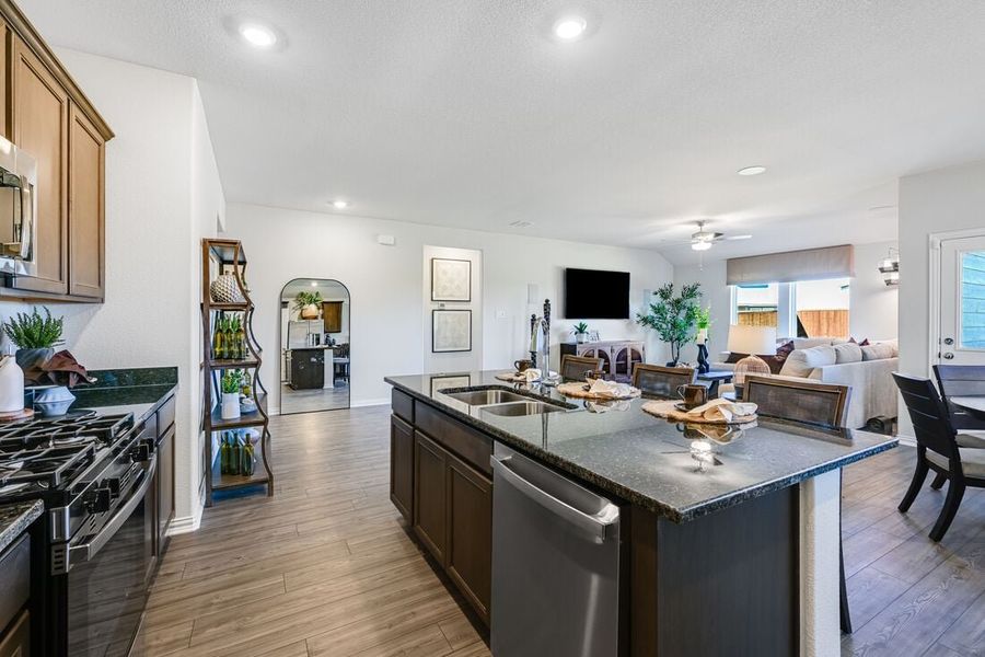 Furnished interior in a model home at Parks at Foster Crossing in Anna (Image 53).