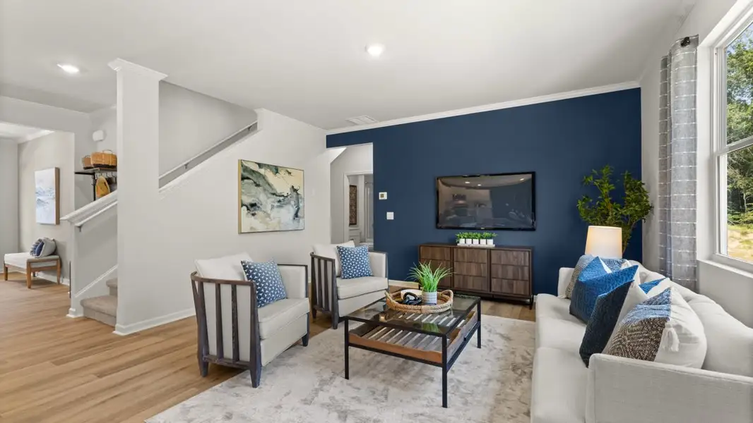 Furnished interior in a model home at Lost Creek in Dallas (Image 15).