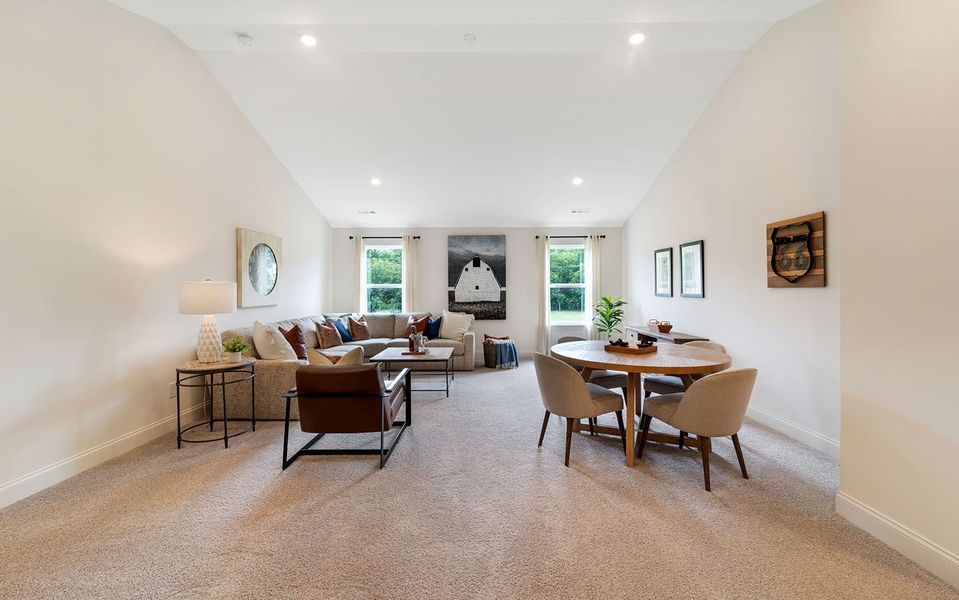 Furnished interior in a model home at Aden Woods in Fairview (Image 33). Furnished interior in a model home at Aden Woods in Fairview (Image 33).