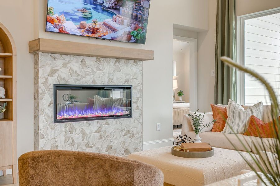 Furnished interior in a model home at Creekside in Royse City (Image 100).