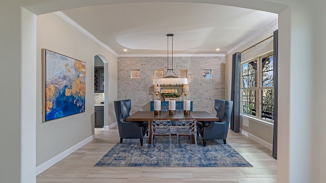 Furnished interior in a model home at Wildflower Ranch in Justin (Image 10).