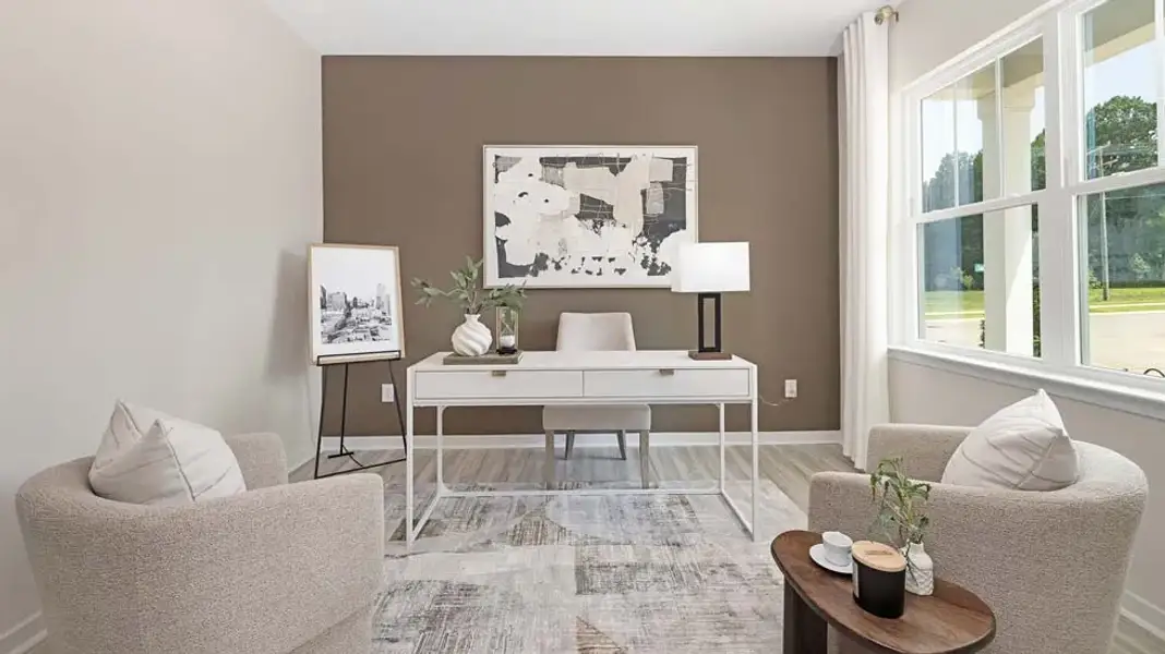 Furnished interior in a model home at Ashenwood Commons in Monroe (Image 18). Furnished interior in a model home at Ashenwood Commons in Monroe (Image 18).