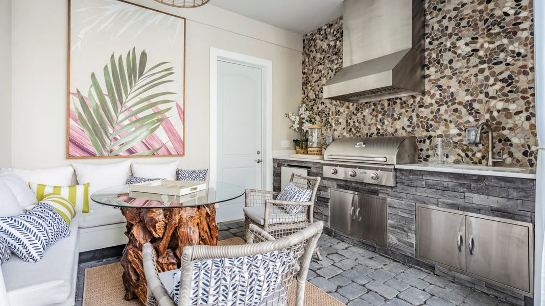 Furnished interior in a model home at Eagles Cove at Mirada in San Antonio (Image 8).