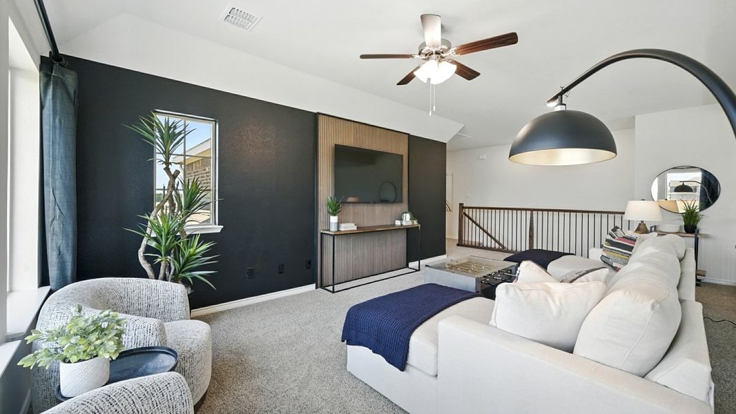 Furnished interior in a model home at Lilybrooke at Legacy Hills in Celina (Image 27).