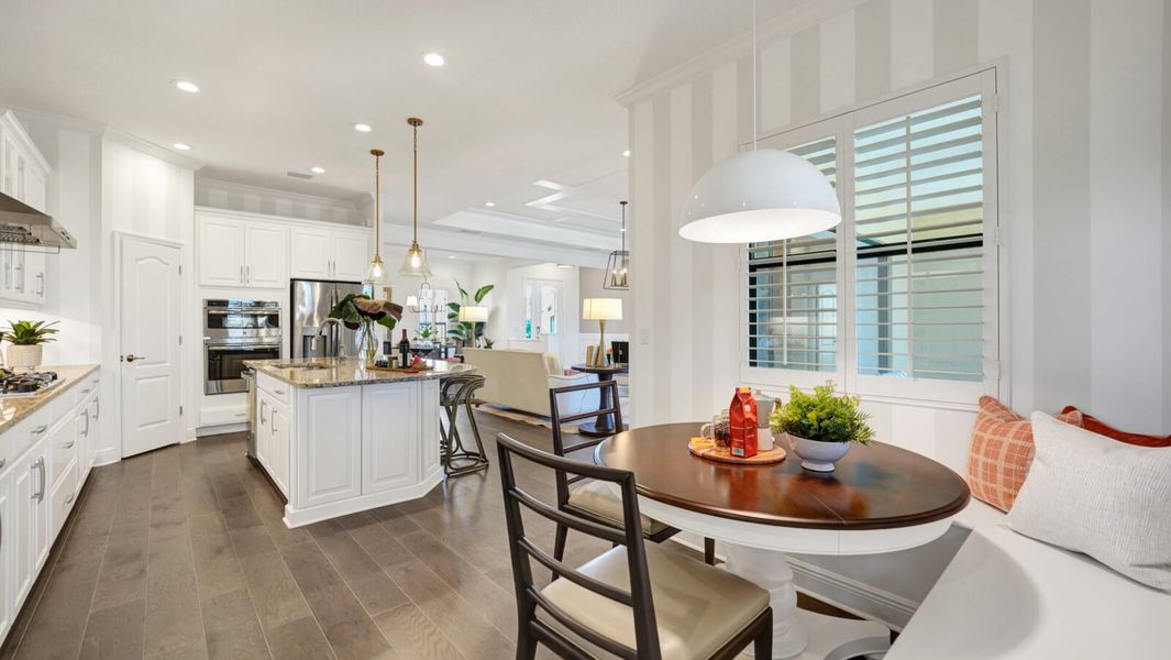 Furnished interior in a model home at Boca Royale Golf & Country Club in Englewood (Image 5).