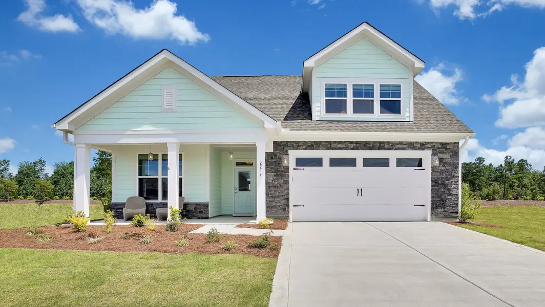 Front exterior of a home in the The Cottages at 78 North community, located in Sanford, NC (Image 2).