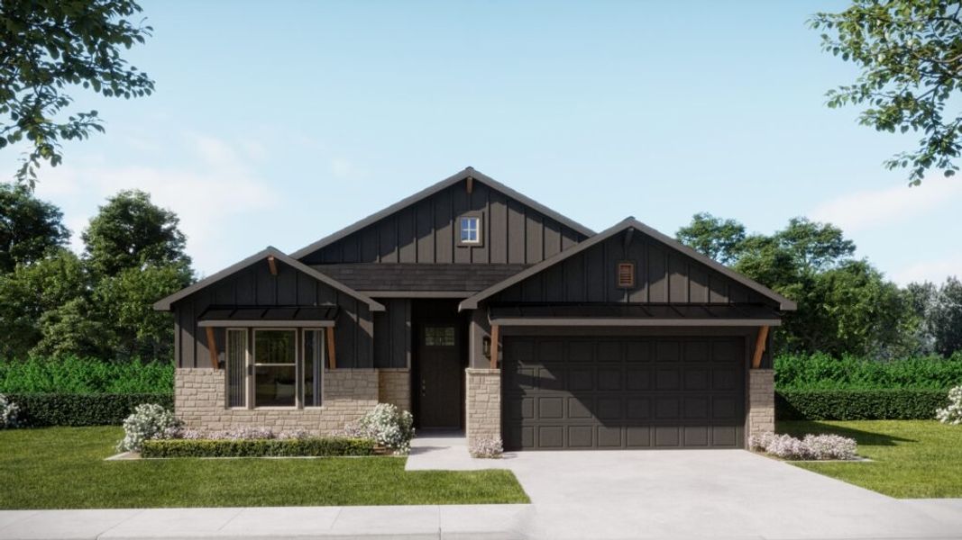 Front exterior of a home in the Mesa Ridge community, located in Temple, TX (Image 5).