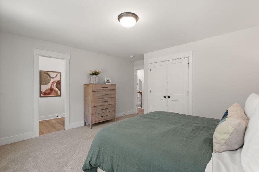 Furnished interior in a model home at Fiddler's Ridge in Advance (Image 27).