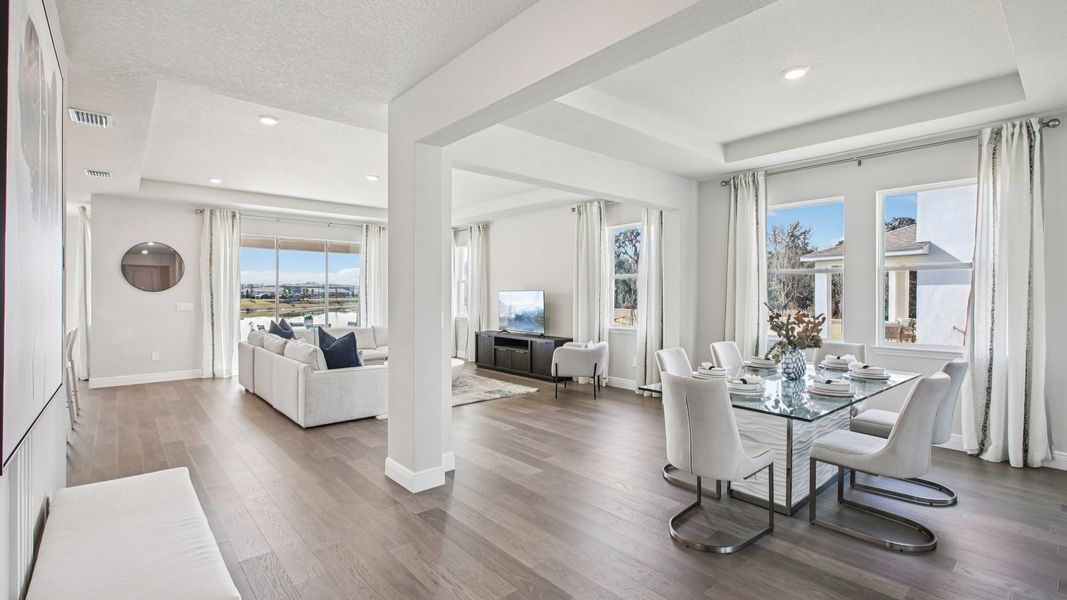 Furnished interior in a model home at Farm at Varrea in Plant City (Image 48).