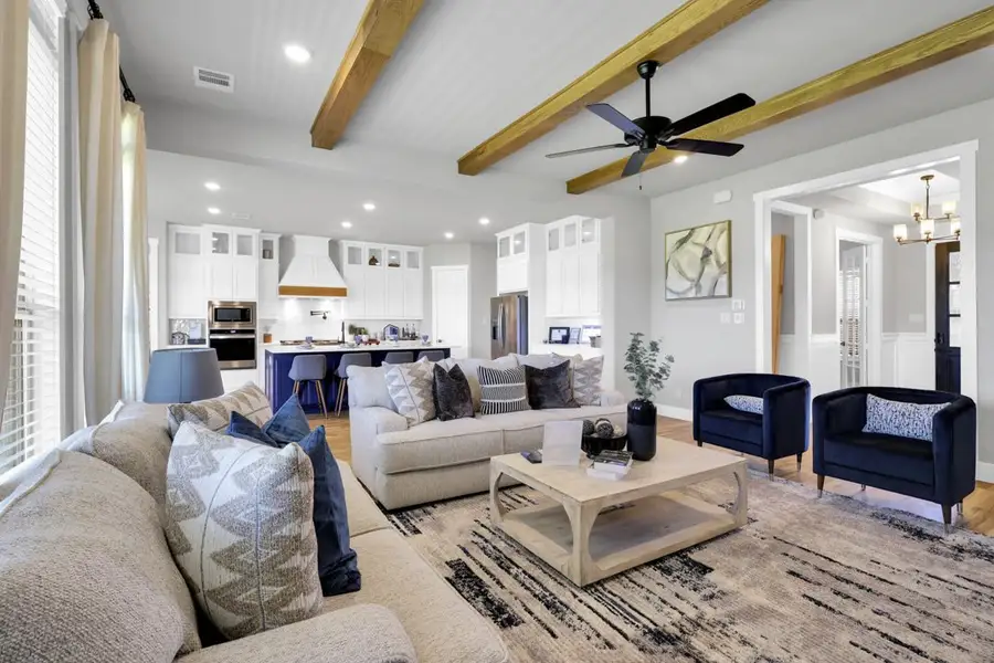 Furnished interior in a model home at Peaks at Lone Elm in Waxahachie (Image 4).