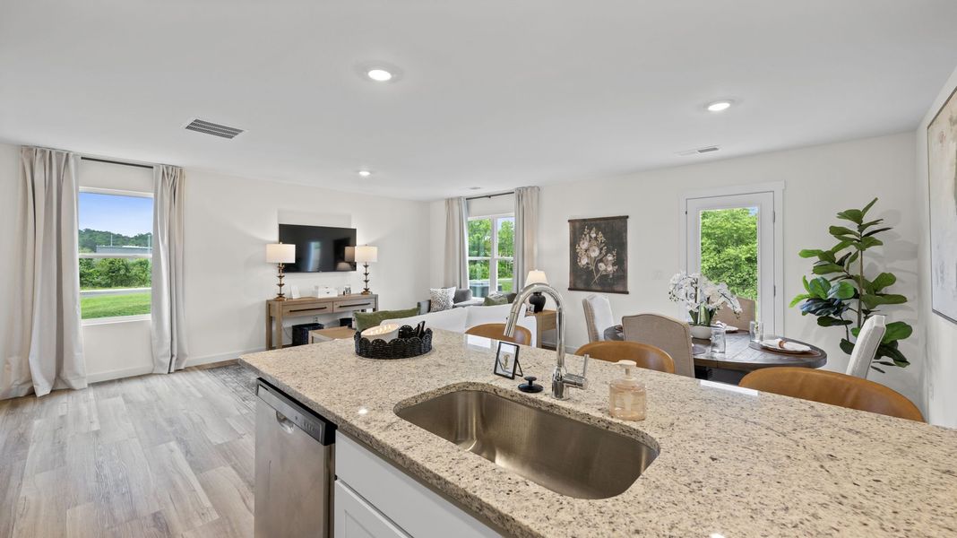 Furnished interior in a model home at Owensby Farms Townhomes in Dayton (Image 17).