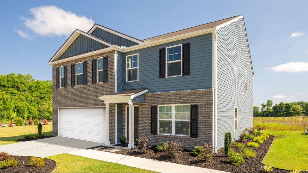 Front exterior of a home in the Powell Meadows community, located in Cleveland, TN (Image 2).