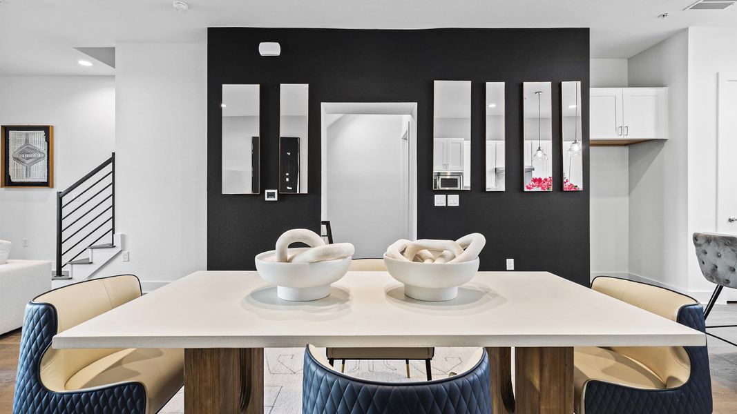 Furnished interior in a model home at Austin Modern Lofts at Mueller in Austin (Image 19).