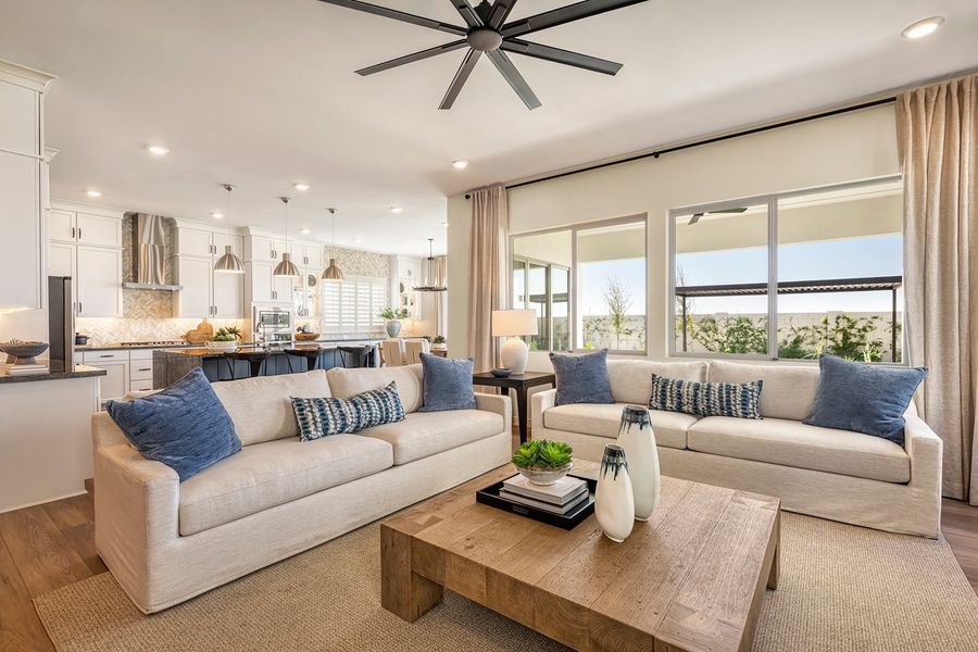 Furnished interior in a model home at Arietta at Soleo in Queen Creek (Image 27).