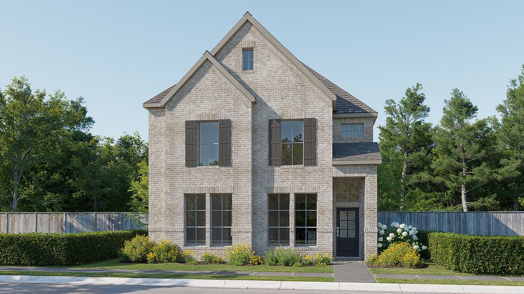 Front exterior of a home in the The Heights at Uptown Celina 40'/45' community, located in Celina, TX (Image 3).