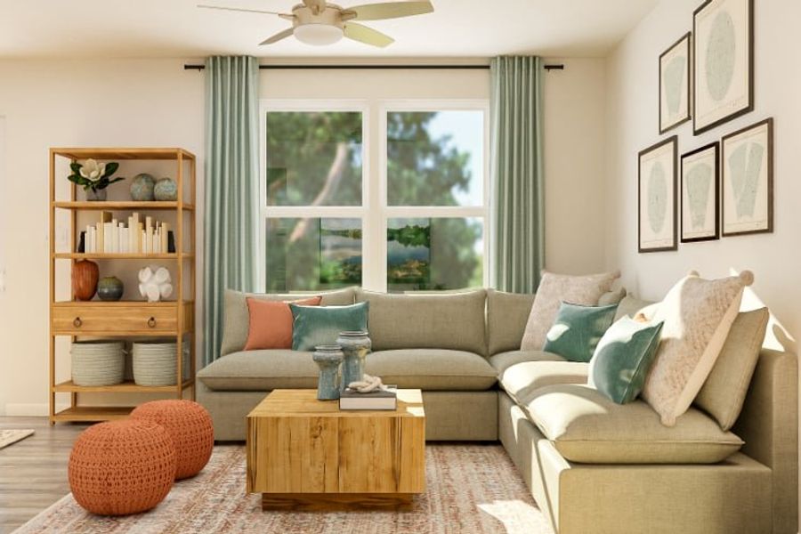 A living room with a couch and a coffee table. A living room with a couch and a coffee table.