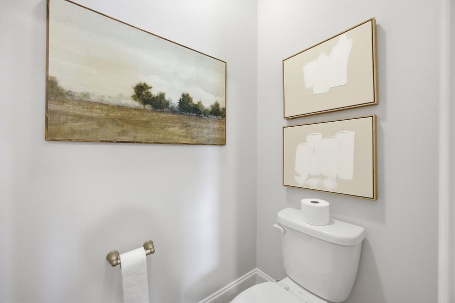 Furnished interior in a model home at Northlake in Statesville (Image 45).