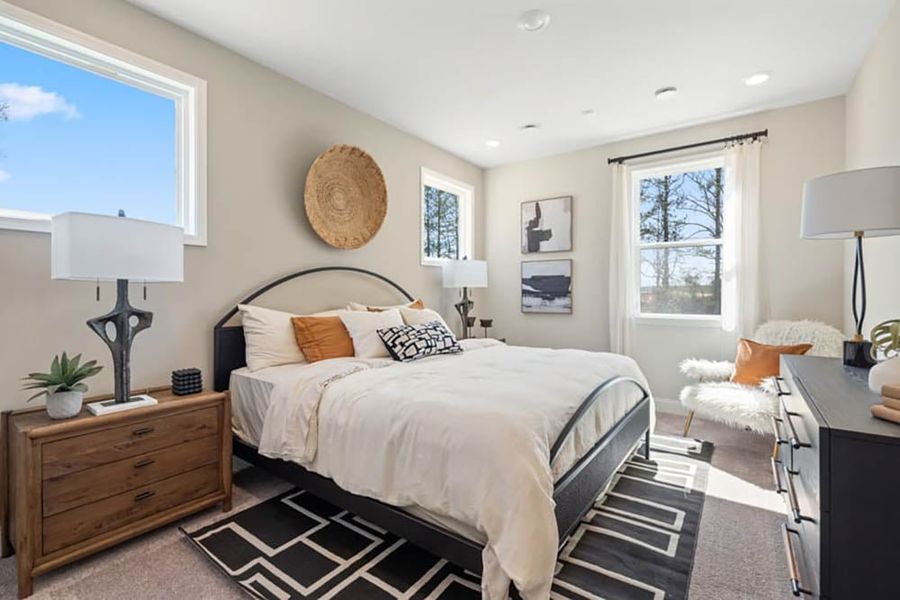 Furnished interior in a model home at Bailey Fence in Dacula (Image 6).