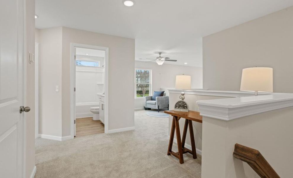 Furnished interior in a model home at East Main Townes in Spartanburg (Image 23).