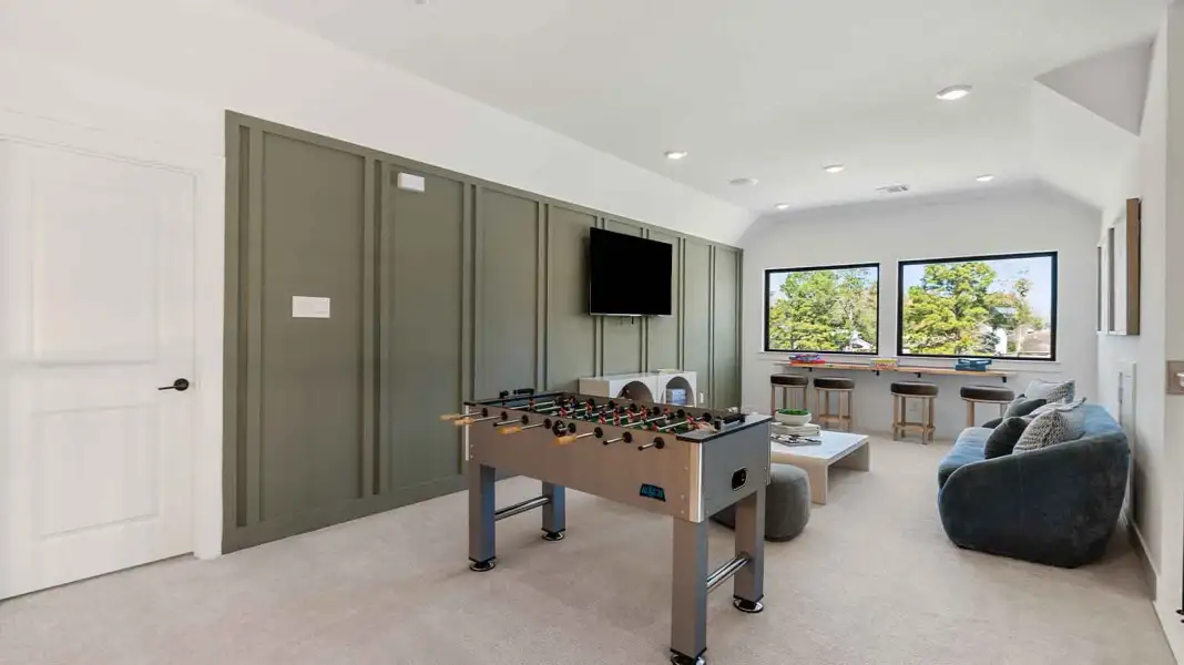 Furnished interior in a model home at Friendswood Trails 90' Homesites in Friendswood (Image 23).