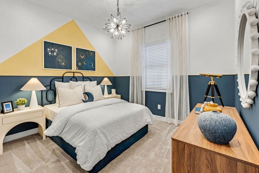 Furnished interior in a model home at Tavira at Twin Peaks in Marana (Image 12).