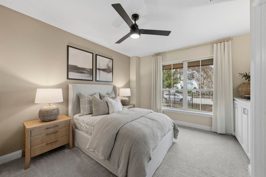 Furnished interior in a model home at Mustang Lakes in McKinney (Image 29).