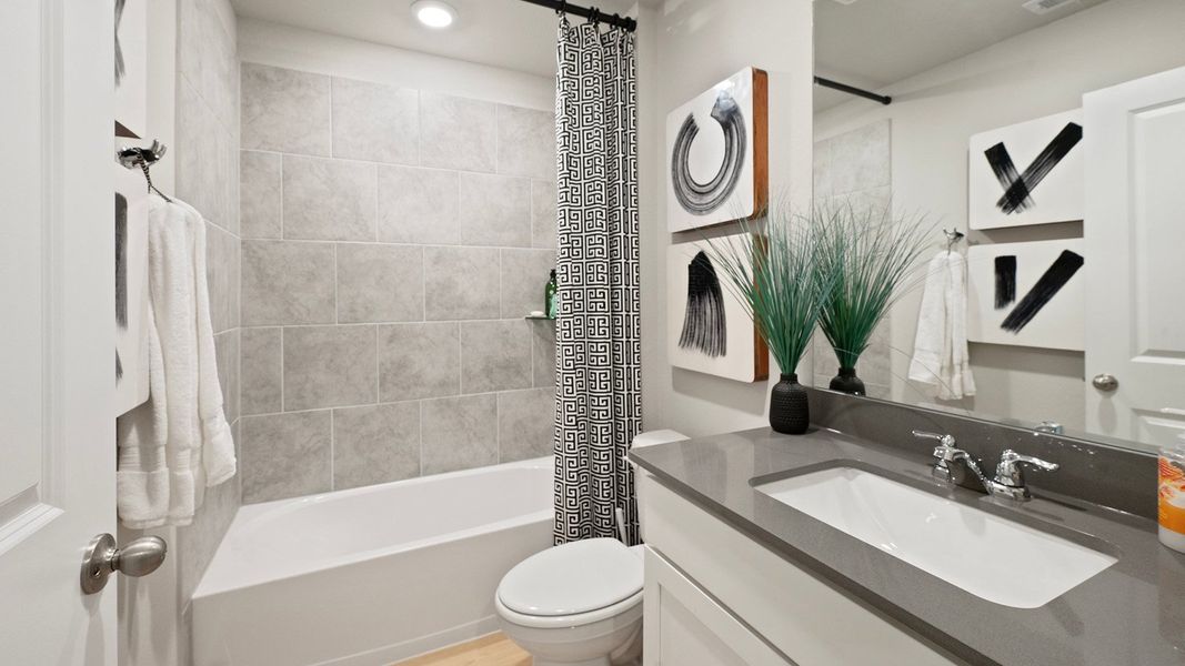 Furnished interior in a model home at Pleasant Hill in Bryan (Image 6).