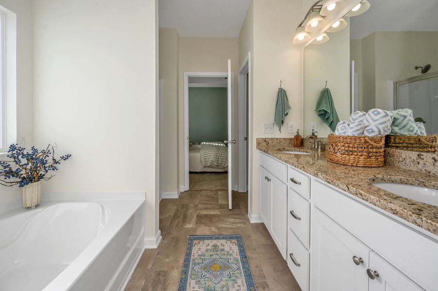 Furnished interior in a model home at Bryson Farms in Byron (Image 13).