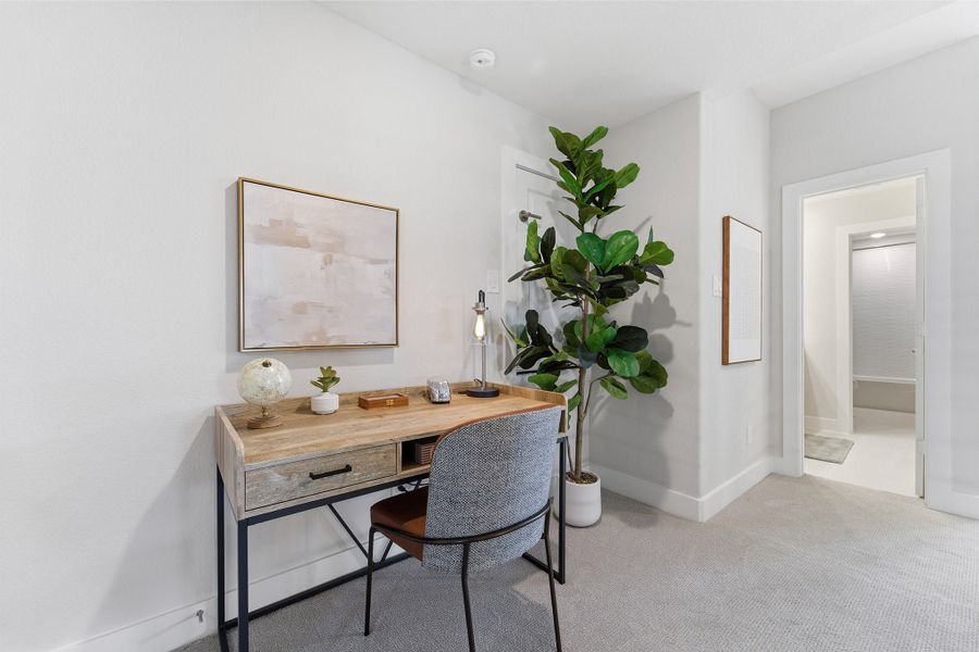 Furnished interior in a model home at Ashland in Angleton (Image 47).