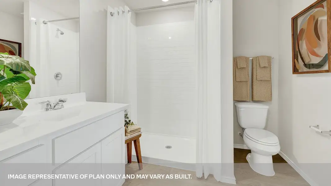 Furnished interior in a model home at Lantana in Lockhart (Image 21).