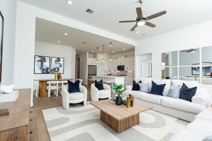 Furnished interior in a model home at Elyson in Katy (Image 6).