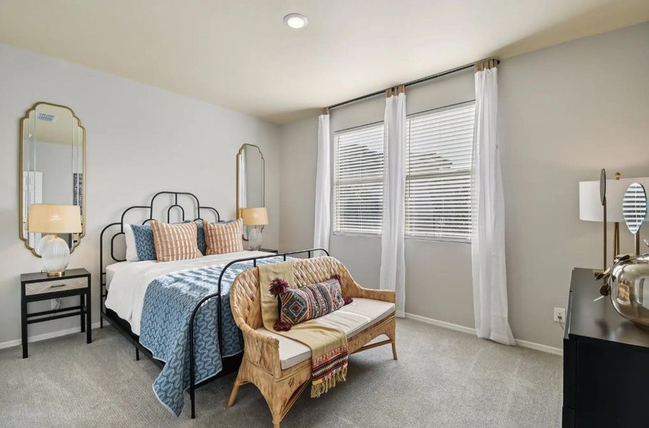 Furnished interior in a model home at Amarillo Creek in Maricopa (Image 10).