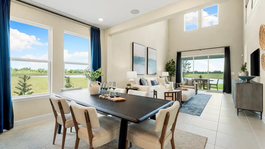 Furnished interior in a model home at Indigo Creek in Apollo Beach (Image 9). Furnished interior in a model home at Indigo Creek in Apollo Beach (Image 9).