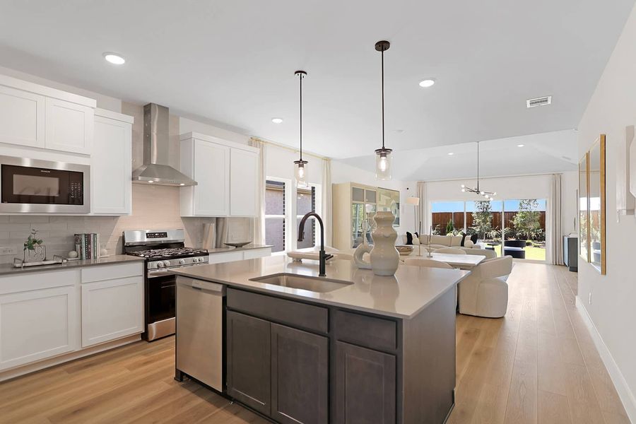 Furnished interior in a model home at Arboretum Estates in Forney (Image 7).