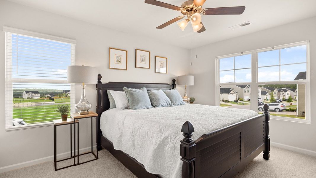 Furnished interior in a model home at The Abbey at Trolley Run Station in Aiken (Image 25).