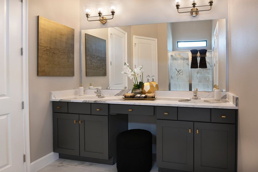 Furnished interior in a model home at Elevated at Sonoma Resort in Kissimmee (Image 10).