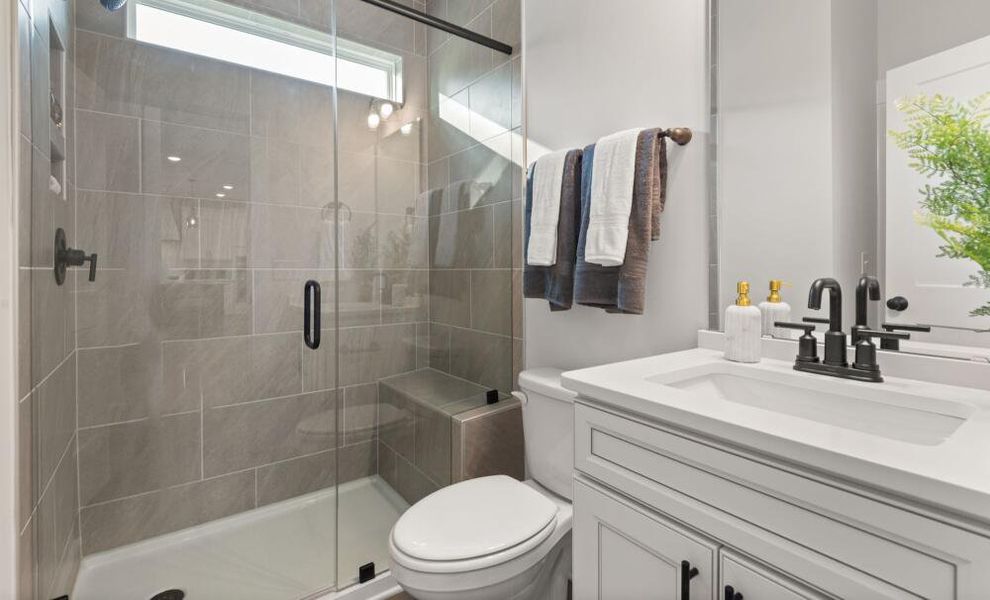 Furnished interior in a model home at Fiddler's Ridge in Advance (Image 19).